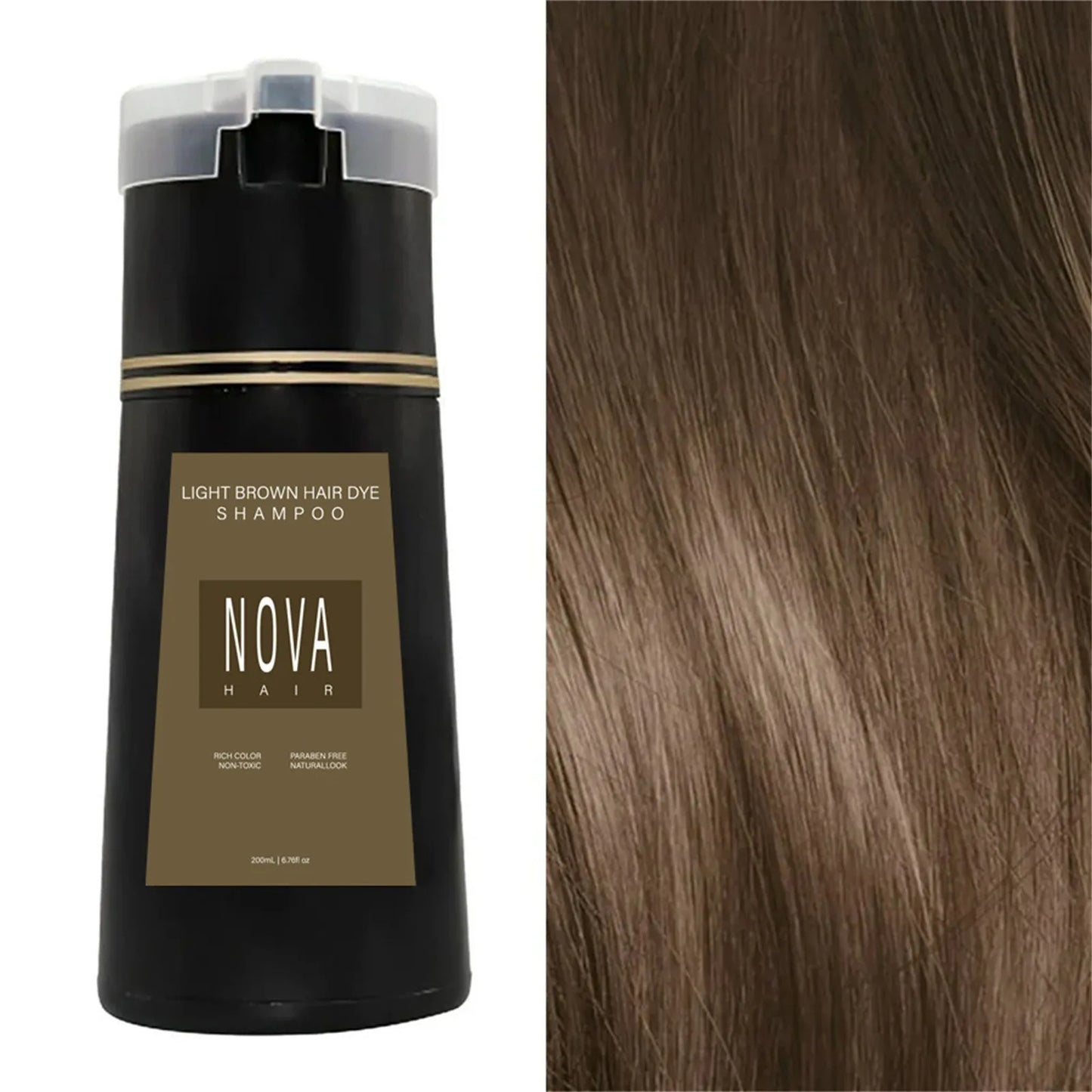 Nova Hair - Shampoo that covers gray hair in just 10 minutes