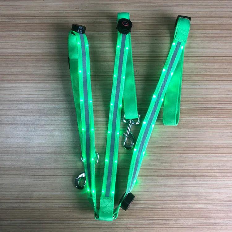 Night Rider – LED Breast Collar – Be Seen & Stay Safe in the Dark with LED